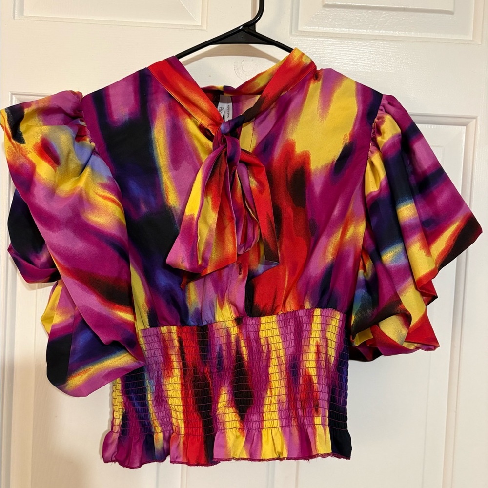Truth Colorful Tie-Dye Blouse